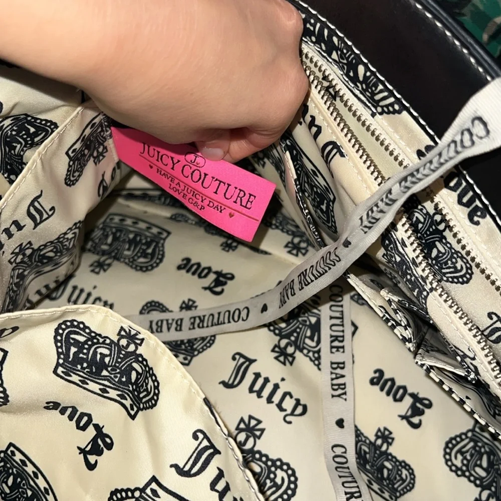 JUICY COUTURE Vintage Y2K Baby Diaper Bag in Black